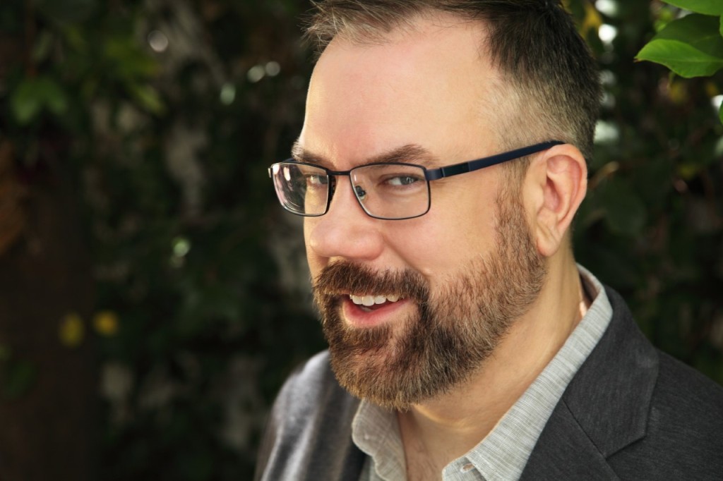 A photo of Jude Atwood, a bearded man wearing glasses. 